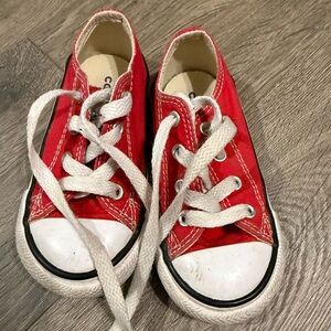 Red toddler converse